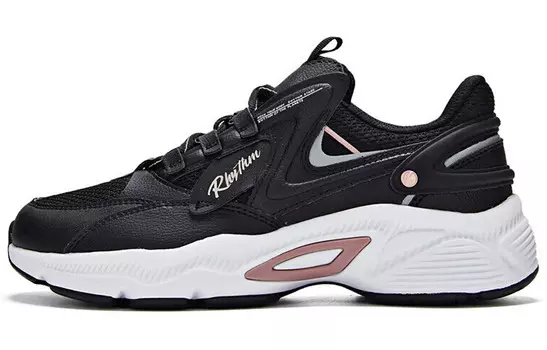 Женские кроссовки Lifestyle с низким верхом, черный/белый/розовый 361°