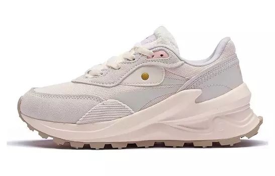 Женские кроссовки Lifestyle с низким верхом цвета слоновой кости/молочного овса 361°