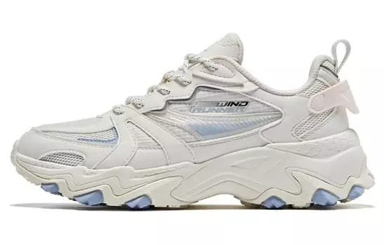 Женские кроссовки Lifestyle с низким верхом цвета слоновой кости и белого цвета Qiaodan