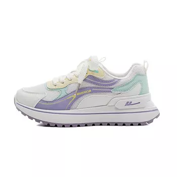 Женские кроссовки Lifestyle с низким верхом Фиолетовый/светло-желтый/светло-зеленый/золотистый/бежевый Warrior