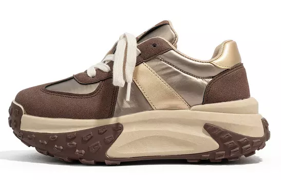 Женские кроссовки Lifestyle с низким верхом, коричневый Humanism 1986