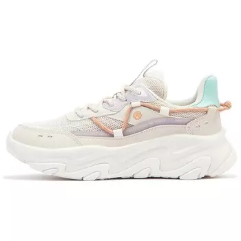 Женские кроссовки Lifestyle с низким верхом, овсяные, молочные/светло-целлюлозные, фиолетовый 361°