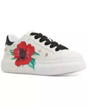 Женские кроссовки Lovekiss на платформе с декоративными шнурками ALDO, белый