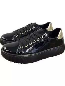 Женские кроссовки Mikky Platform черного цвета Ara