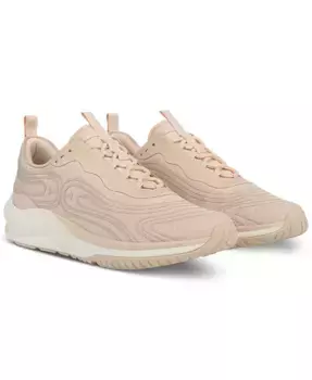 Женские кроссовки Miles на шнурках из комбинированных материалов Sam Edelman, коричневый/бежевый