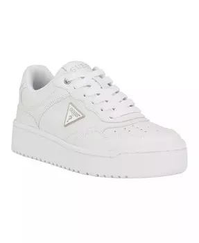 Женские кроссовки Miram Platform Lace Up Court Sneakers GUESS, белый