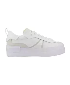 Женские кроссовки на контрастной платформе на платформе Lacoste, белый