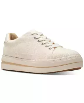 Женские кроссовки на платформе Cloudsteppers Audreigh Sun со шнуровкой Clarks, белый