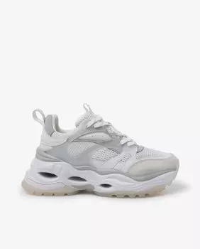 Женские кроссовки на платформе и шнурках Buffalo, белый