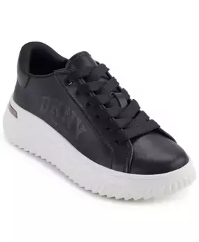 Женские кроссовки на платформе Larissa со шнуровкой DKNY, черный