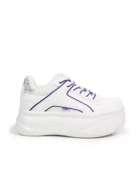 Женские кроссовки на платформе с цветными деталями Buffalo, белый