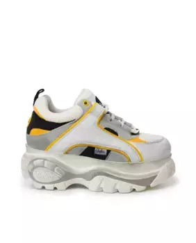 Женские кроссовки на платформе с фирменной символикой Buffalo, мультиколор