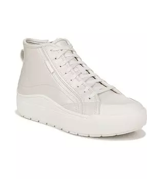 Женские кроссовки на платформе Time Off Hi2 Dr. Scholl's, цвет Metallic Pearl White Faux Leather