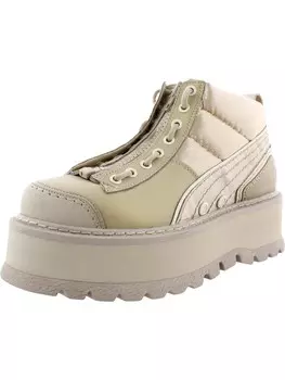 Женские кроссовки на плоской подошве с застежкой-молнией Snow Shooties Fenty Puma by Rihanna, цвет Semolina-Smoke-Smoke