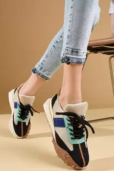 Женские кроссовки на шнуровке 36-143-23 Pembe Potin, черный