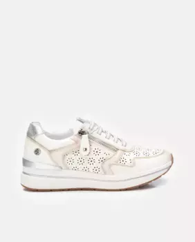 Женские кроссовки на шнуровке Xti, серебряный