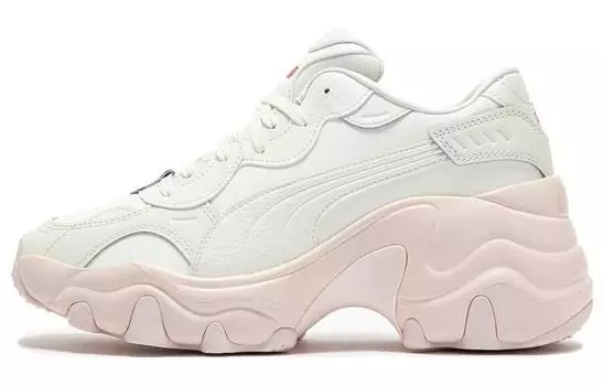 Женские кроссовки на танкетке Puma Pulsar на массивной танкетке, White/Pink