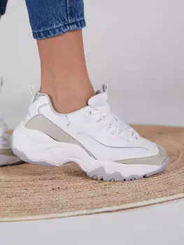 Женские кроссовки на толстой подошве со шнуровкой Tonny Black