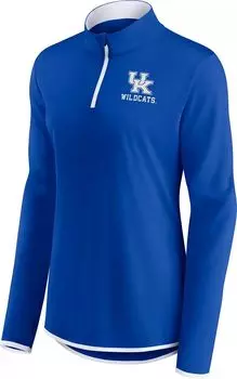 Женские кроссовки NCAA Kentucky Wildcats, синяя легкая куртка с молнией на четверть