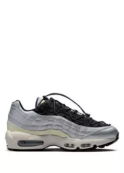 Женские кроссовки nike air max 95 черные серебристые Nike