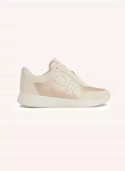 Женские кроссовки Oaks Logo Lace Up Sneaker In Bone DKNY