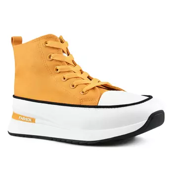 Женские кроссовки оранжевые на платформе Tendenz