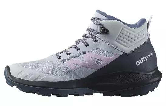 Женские кроссовки Outpulse Mid GORE-TEX «Arctic Ice Orchid Bloom» Salomon