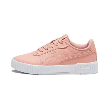 Женские кроссовки PUMA Carina 2.0, цвет Poppy Pink/Gold/Matte Gold/White