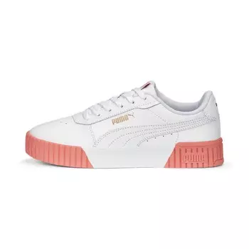 Женские кроссовки PUMA Carina 2.0, цвет White/Hibiscus Flower/Gold