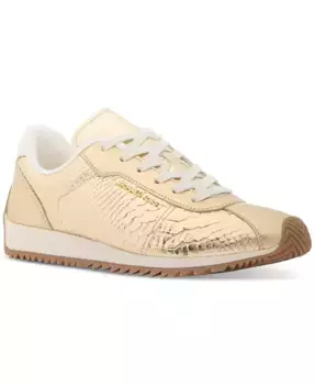 Женские кроссовки Rhodes Trainer с металлизированным эффектом Michael Kors, золотой