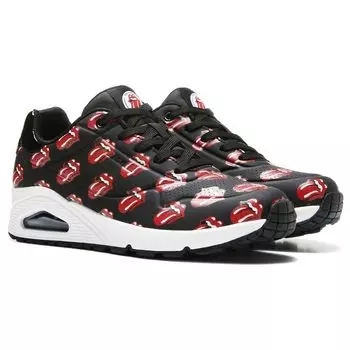 Женские кроссовки Rolling Stones Street Uno Skechers, черный