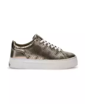 Женские кроссовки с эффектом металлик Guess, серый