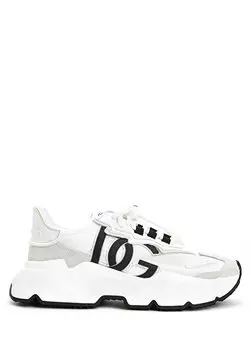 Женские кроссовки с белым логотипом Dolce&Gabbana