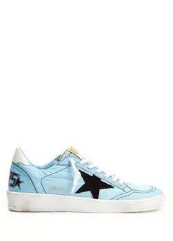 Женские кроссовки с синим логотипом Golden Goose