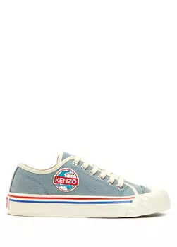 Женские кроссовки с синим логотипом Kenzo