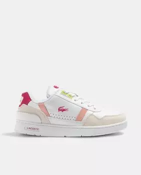 Женские кроссовки с Т-образным зажимом Lacoste, белый