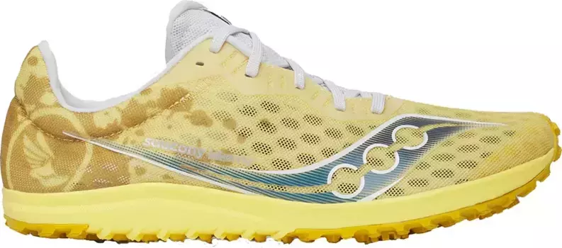 Женские кроссовки Saucony Kilkenny XC 9 Spike для беговых лыж, желтый/белый