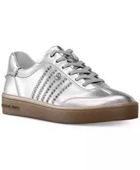 Женские кроссовки Scotty на шнурках Michael Kors, серебряный
