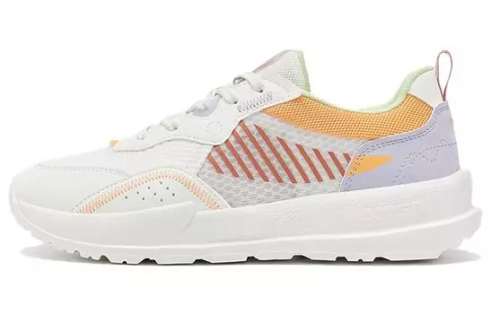 Женские кроссовки Shuoying Lifestyle с низким верхом белого/фиолетового/оранжевого цвета Xtep