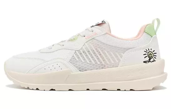 Женские кроссовки Shuoying Lifestyle с низким верхом, белые/зеленые Xtep