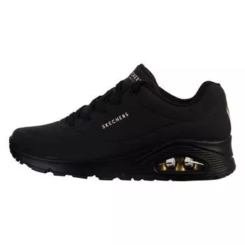 Женские кроссовки Skechers для ходьбы 73690_BBK Черный со шнурками, цвет negro