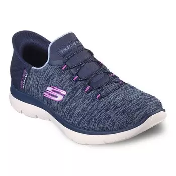 Женские кроссовки Skechers Hands Free Slip-ins Summits Dazzling Haze, цвет Navy Purple