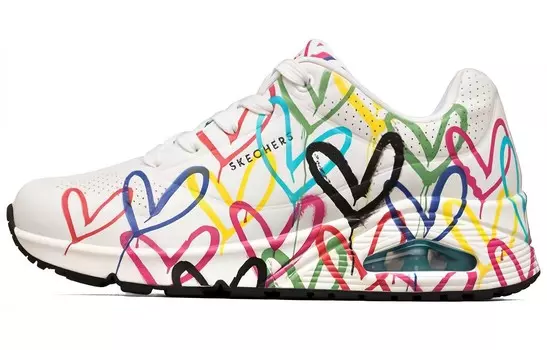 Женские кроссовки Skechers x JGoldcrown: Uno - Spread the Love, белый/многоцветный