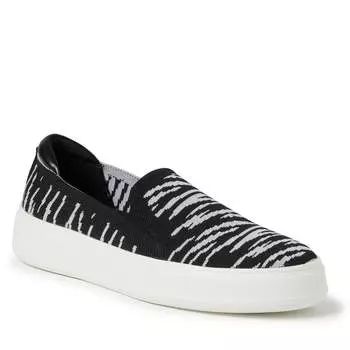 Женские кроссовки-слипоны Dearfoams Sophie, цвет zebra