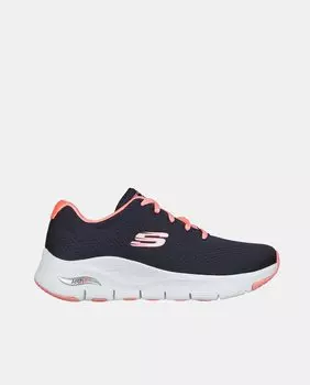 Женские кроссовки Sport Arch Fit Big Appeal с низким берцем и шнуровкой Skechers, темно-синий