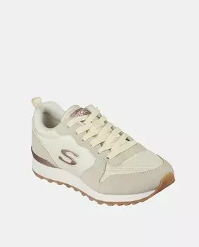 Женские кроссовки Sport OG 85 Gold'n Gurl с низким берцем и кружевной застежкой Skechers, бежевый