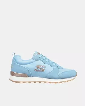 Женские кроссовки Sport OG 85 Gold'n Gurl с низким берцем и кружевной застежкой Skechers, светло-синий