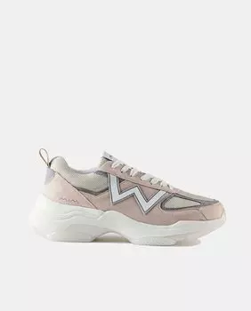 Женские кроссовки Studio из синтетической замши с мягким воротником Mim, бежевый