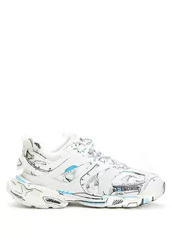Женские кроссовки track с черно-белым логотипом Balenciaga