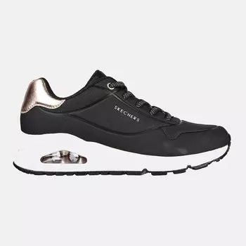 Женские кроссовки uno – сияют Skechers, черный